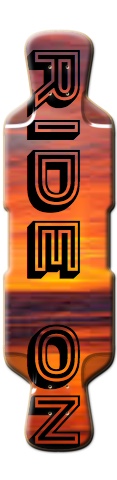Riding on a sun set Skateboards, Longboards and Grip Tape Image