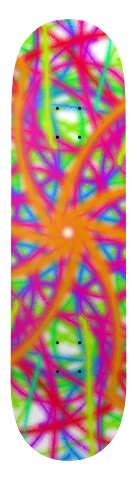 Rainbow pattern thing skateboard