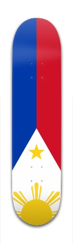 Flag of the Philippines Skateboards, Longboards and Grip Tape Image