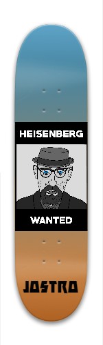 Jostro deck Heisenberg Wanted Skateboards, Longboards and Grip Tape Image