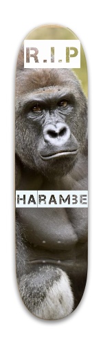 RIP HARAMBE Skateboards, Longboards and Grip Tape Image