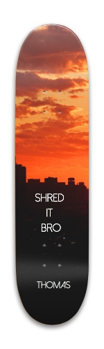 Shred it bro Thomas Skateboards, Longboards and Grip Tape Image