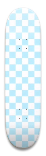 Light blue checkered skateboard Skateboards, Longboards and Grip Tape Image