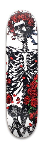 Skeleton and Roses Skateboards, Longboards and Grip Tape Image