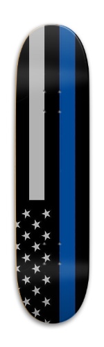 Police Flag Skateboard Skateboards, Longboards and Grip Tape Image