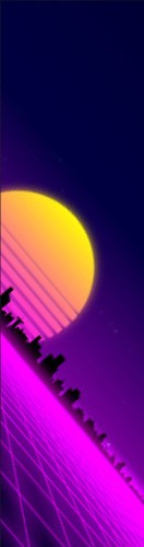 80&amp;#039;s retro sunset synthwave