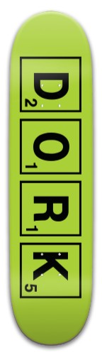 DORK SKATEBOARDS TEAM LOGO DECK Skateboards, Longboards and Grip Tape Image