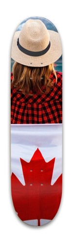 Flag skateboard