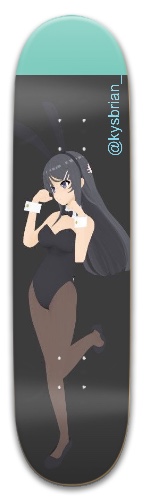 bunny girl senpai Skateboards, Longboards and Grip Tape Image