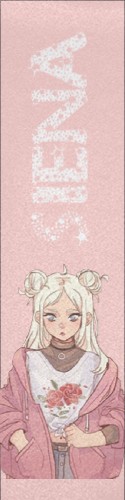 Anime Girl &amp;quot;Siena&amp;quot; Skateboards, Longboards and Grip Tape Image