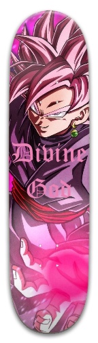 Divine God Goku Black Skateboards, Longboards and Grip Tape Image