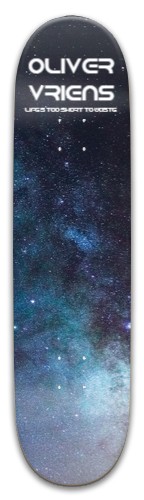 Oliver Vriens with quote sky design Skateboards, Longboards and Grip Tape Image