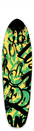Spicy Baboon Middle Finger Skateboards, Longboards and Grip Tape Image