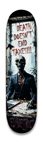 SelphDestruct - Death and Taxes Skateboards, Longboards and Grip Tape Image