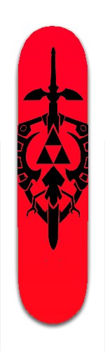 zelda master sword with hylian shie Skateboards, Longboards and Grip Tape Image
