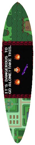 Its dangerous to go alone skateboar Skateboards, Longboards and Grip Tape Image