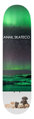 &amp;quot;dogs and cats under green lights&amp;quot; Skateboards, Longboards and Grip Tape Image