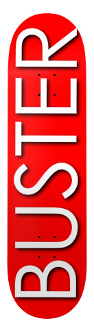 BUSTER RED LOGO 8.25 board