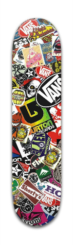 sticker bomb pro park board Skateboards, Longboards and Grip Tape Image