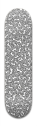 keith haring BandW Skateboards, Longboards and Grip Tape Image