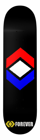 Logo Red, White, Blue Skateboards, Longboards and Grip Tape Image