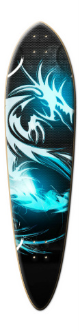 Blue Dragon Longboard Deck Skateboards, Longboards and Grip Tape Image