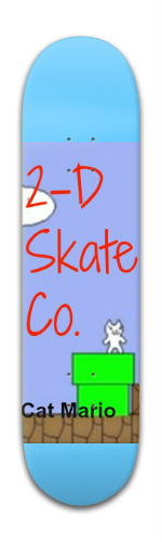 2-D Skate Co. cat mario deck Skateboards, Longboards and Grip Tape Image