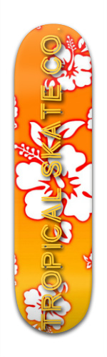 Hawaiian flowered team deck