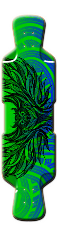 blue and green owl Skateboards, Longboards and Grip Tape Image
