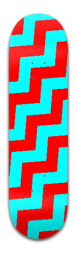 Blue and Red Zig Zag