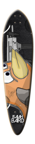 Komorebi (Orange Bird) Longboard –