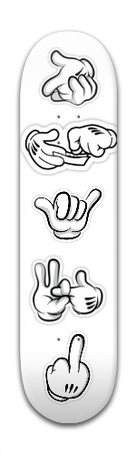 Mickey Mouse Hands Skateboards, Longboards and Grip Tape Image