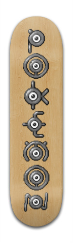 Unown &amp;quot;Pokemon&amp;quot; Board