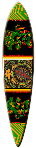 Trippy Grateful Dead Deck Skateboards, Longboards and Grip Tape Image