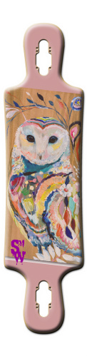 pink snow owl Skateboards, Longboards and Grip Tape Image