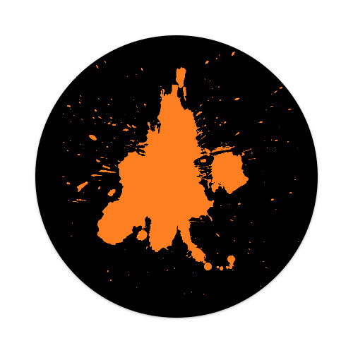 Orange Paint Splat